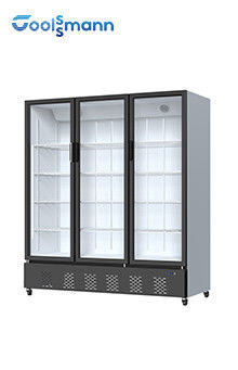 Upright 680L Drink Display Fridge 220V 50HZ Self Closing Glass Door Cooler
