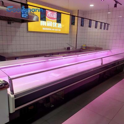 홀로 서 있는 고기 디스플레이 냉장고 570L 음식 냉각기 0 - 5 Ｃ 진열장