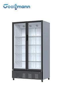 Upright 680L Drink Display Fridge 220V 50HZ Self Closing Glass Door Cooler